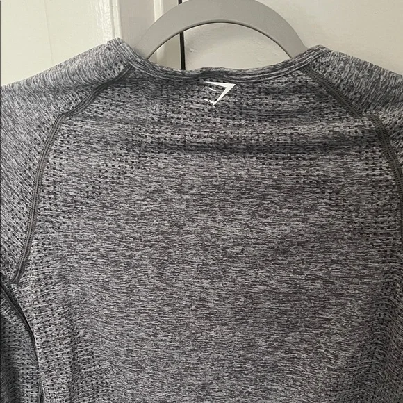 Gray Long Sleeve Gymshark Workout Top - Picture 4 of 4